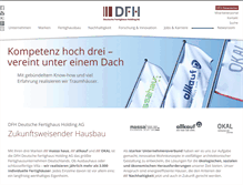 Tablet Screenshot of dfhag.de